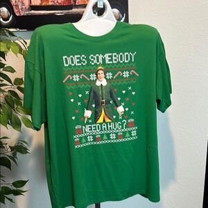 ELF Green Short Sleeve Tee Christmas New